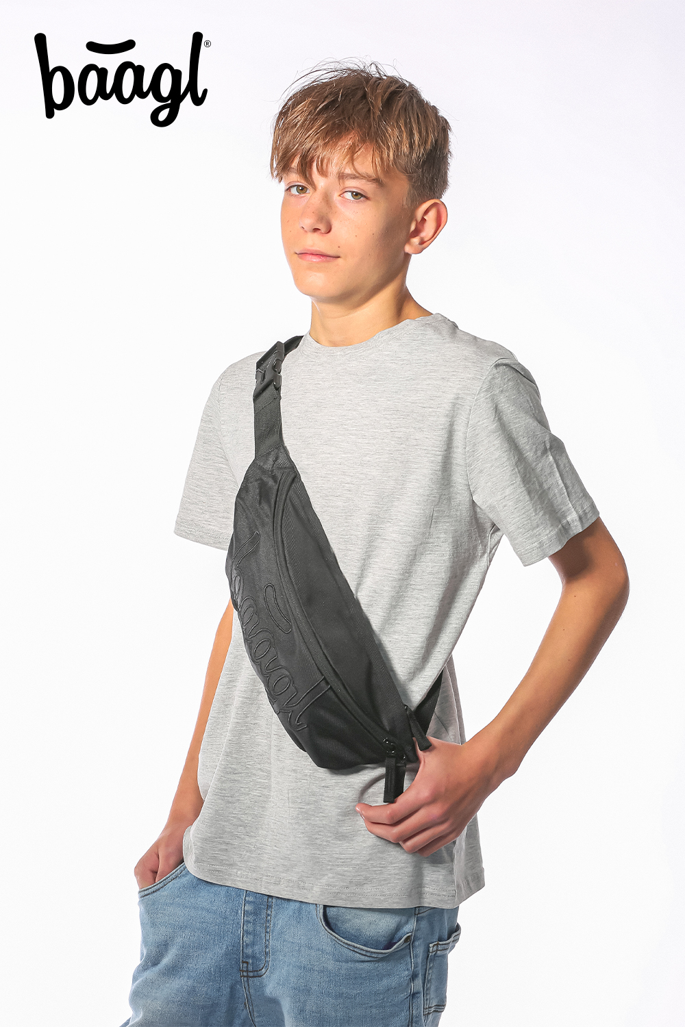 Baagl Studentská ledvinka Snap Uni černá - 4,5 L (obrázek 3)