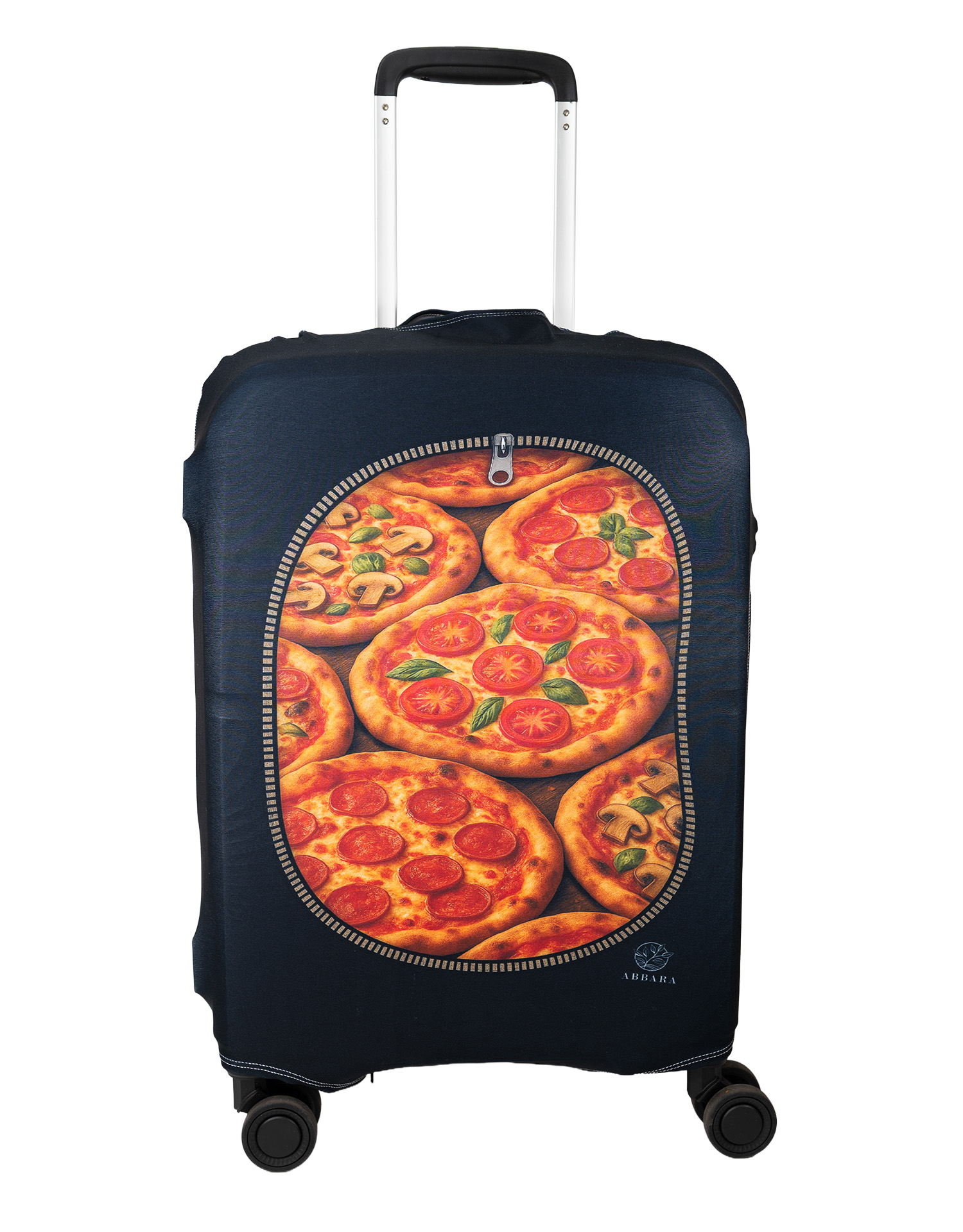 Elastický obal na kufr - "Kufr plný pizzy" - Abbara Velikost: S
