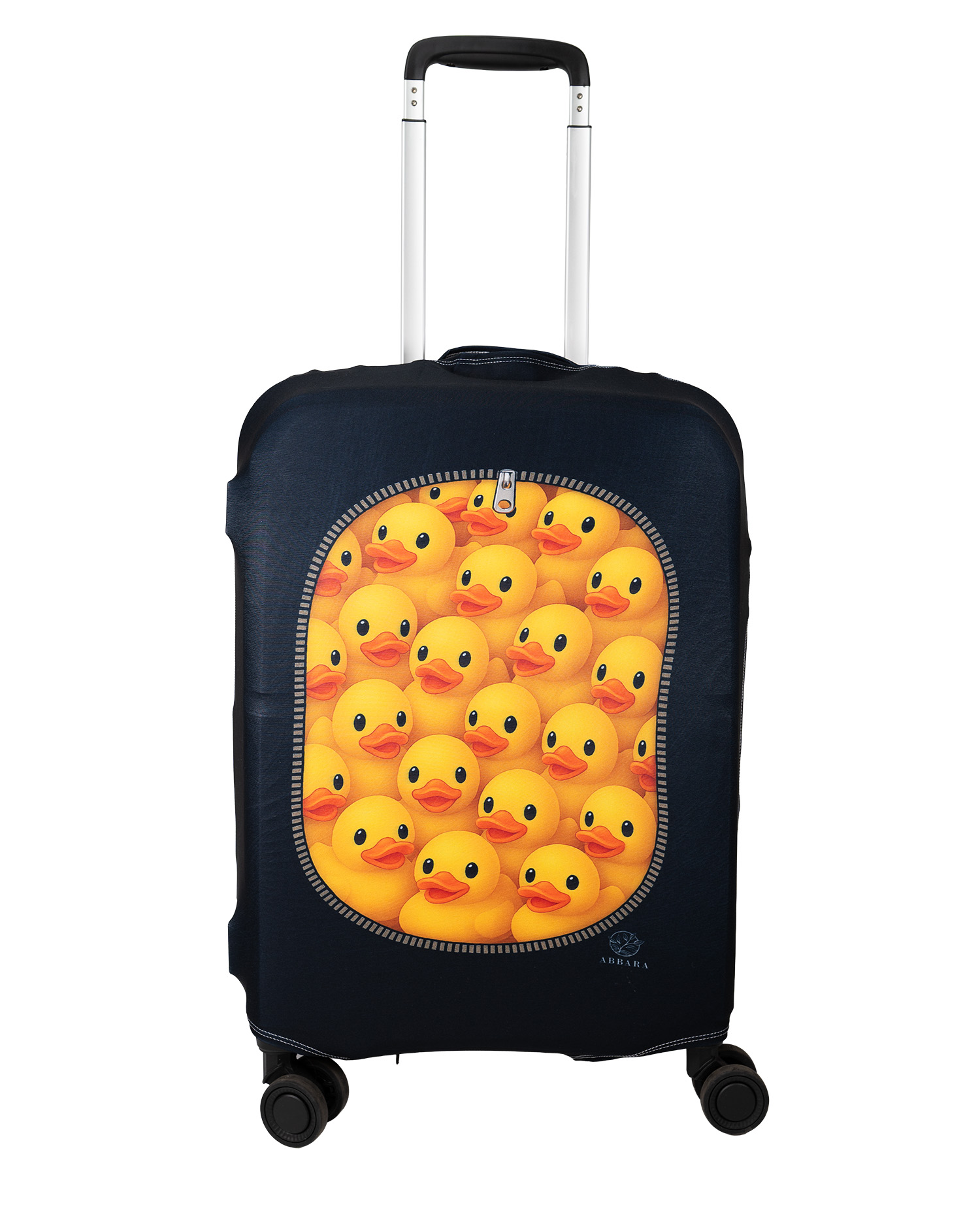Elastický obal na kufr - “Kufr plný kačenek” - Abbara Velikost: L