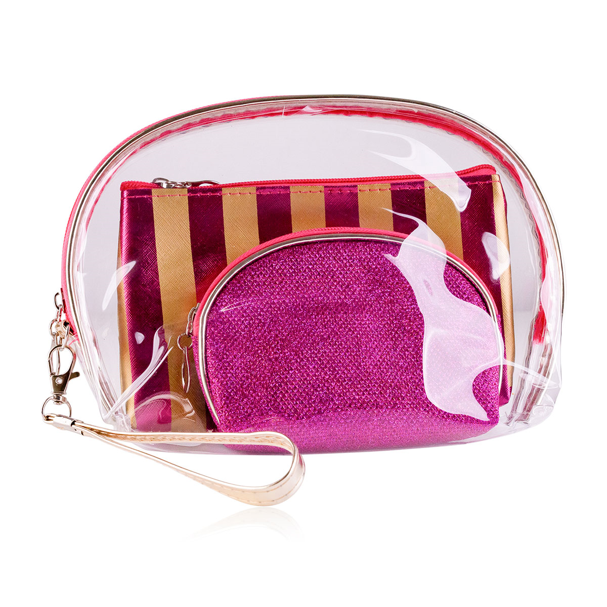 Accentra Sada 3 kosmetických taštiček RED 3