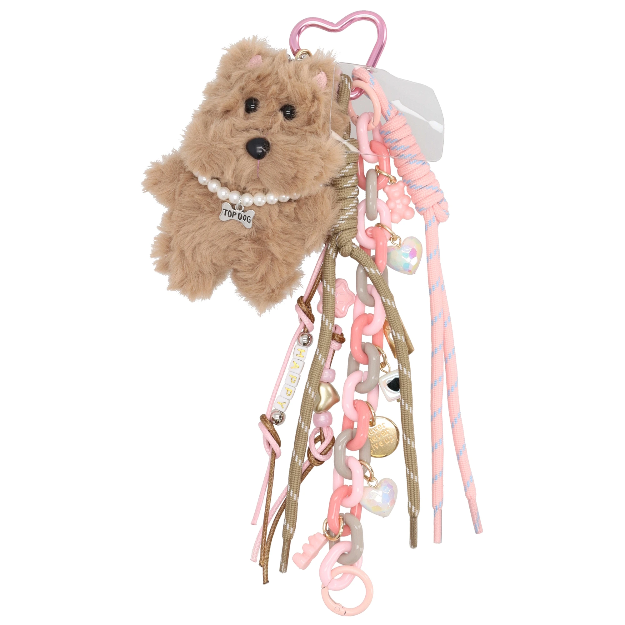 Roztomilý přívěsek na klíče - růžový