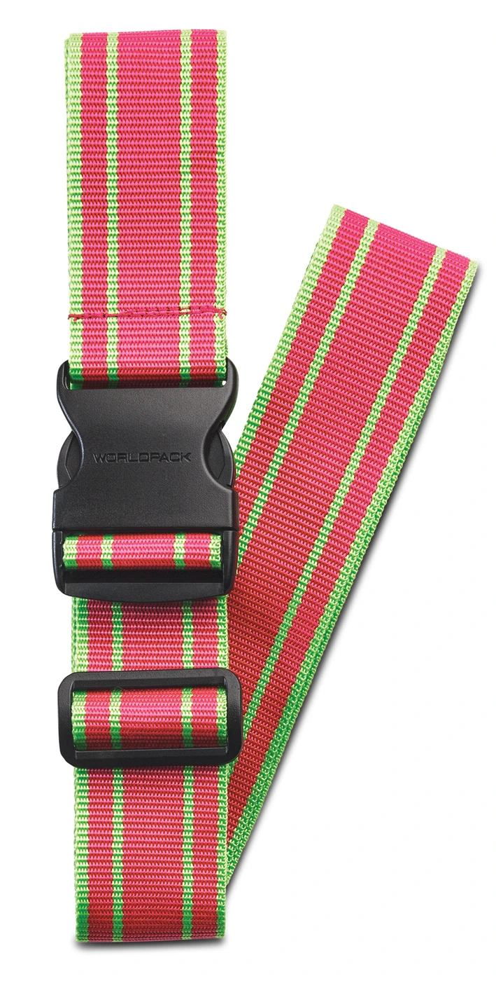 Cestovní popruh na kufr Worldpack - růžový