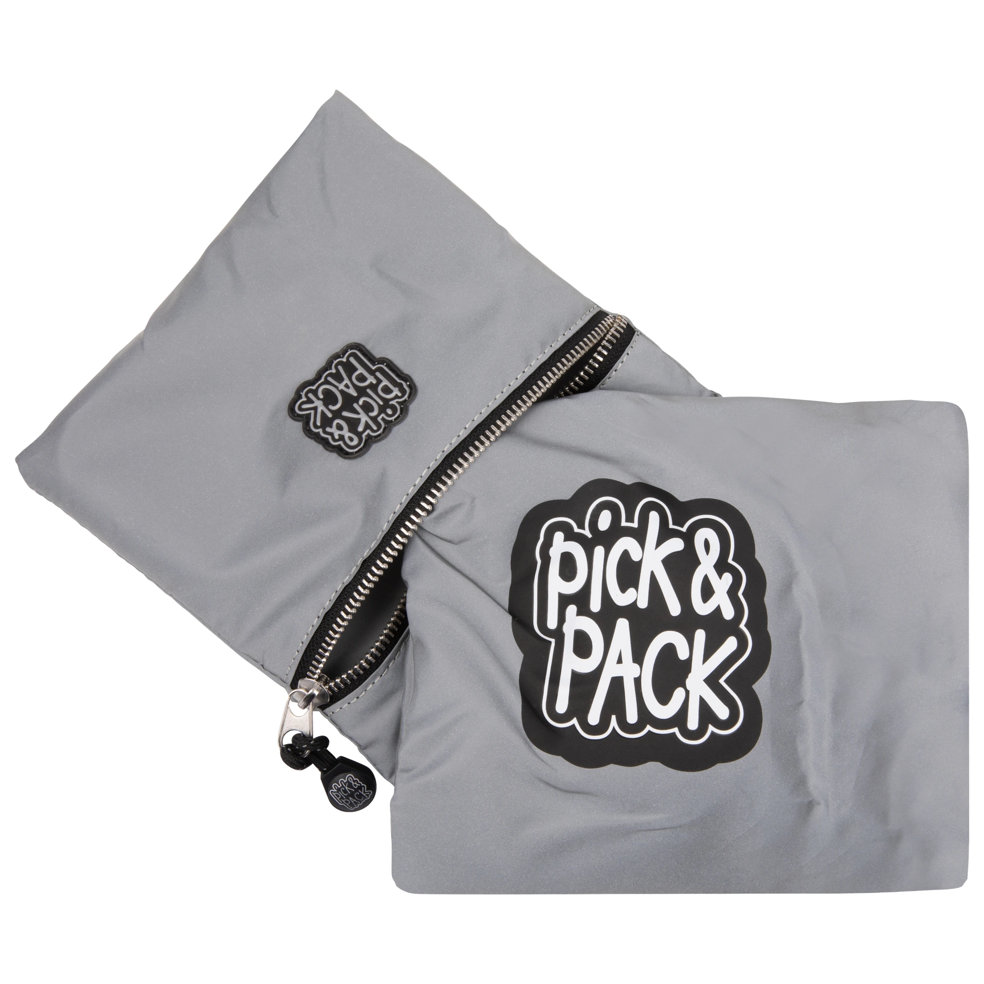 Ochranný obal na batoh Pick&Pack Happy - šedý