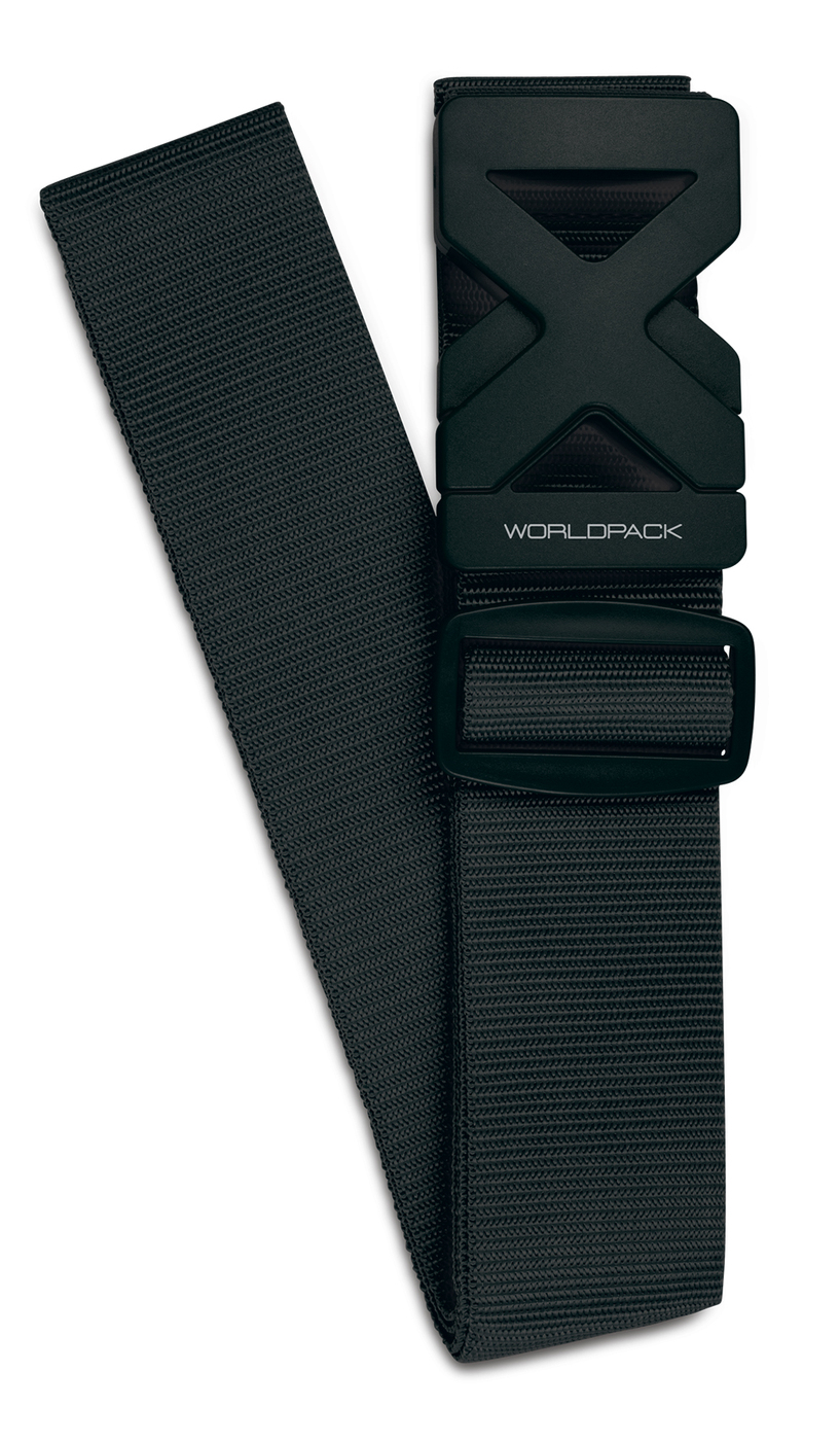 Bezpečnostní popruh na kufr Worldpack - černý