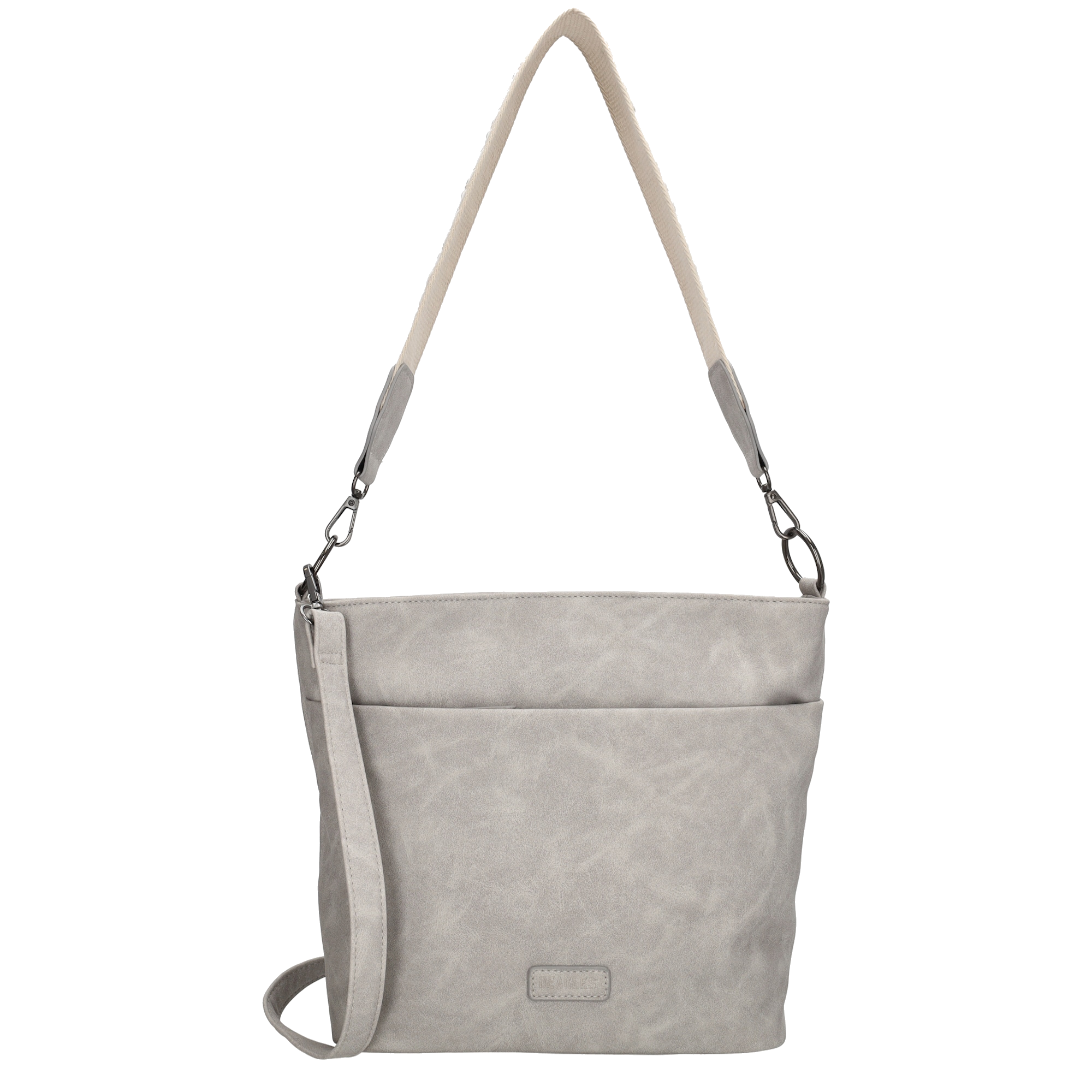 Dámská shopper taška Beagles Malaga - světle šedá