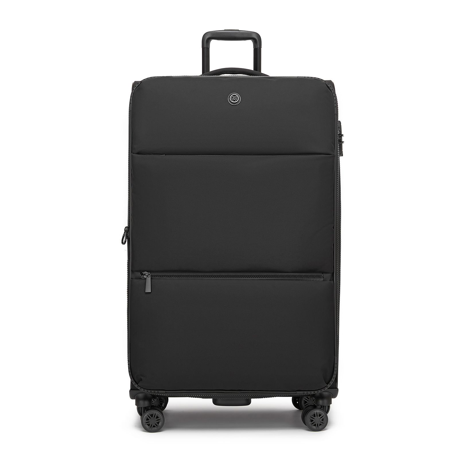 Lehký softshellový kufr Kono 112 L - černý