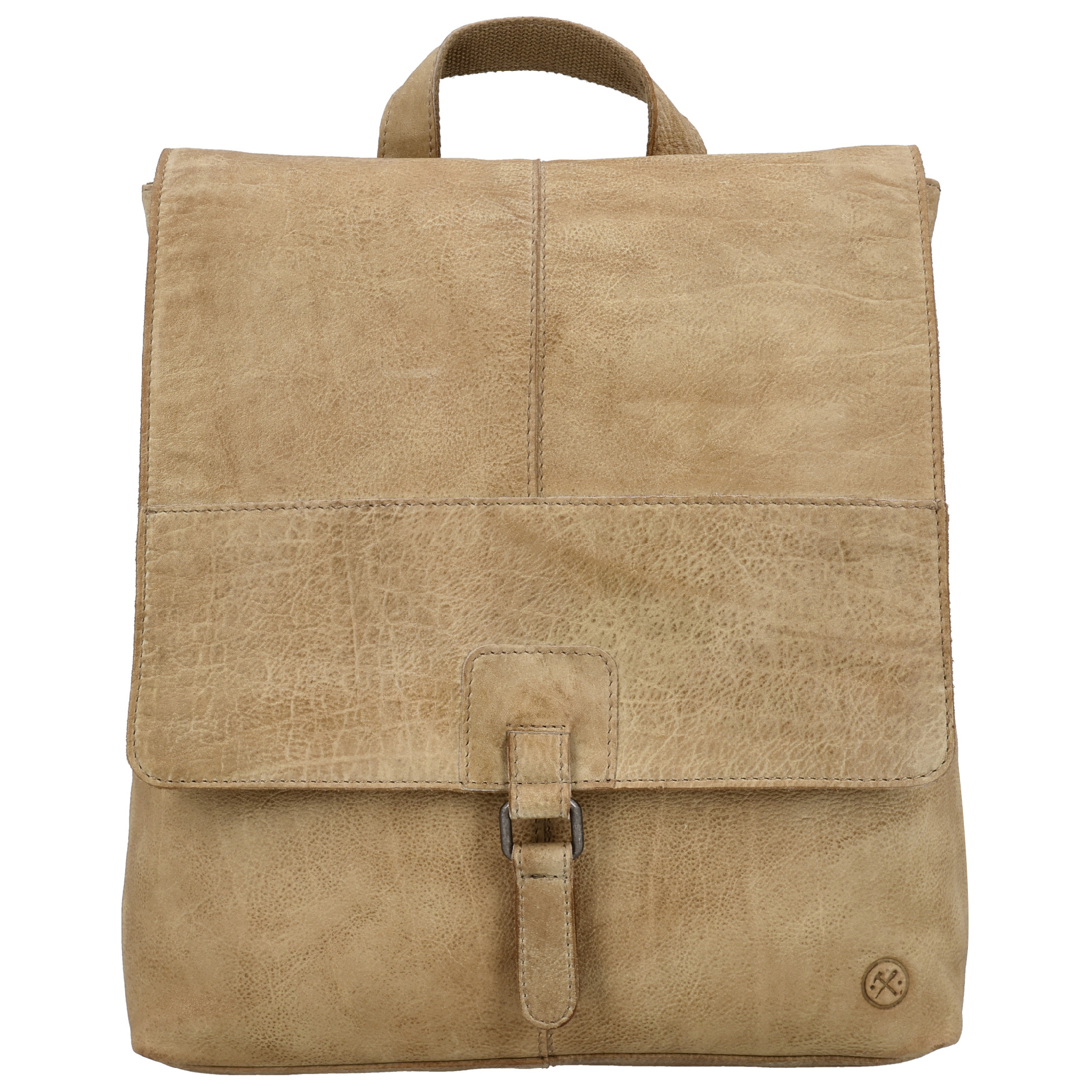 Kožený batoh Hide & Stitches Paint Rock 7,5 L - pískový
