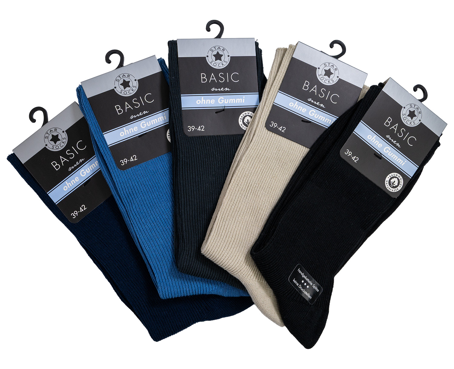 Star Socks bavlněné pánské ponožky SET 5 - barevné V2 Velikost: 43-46