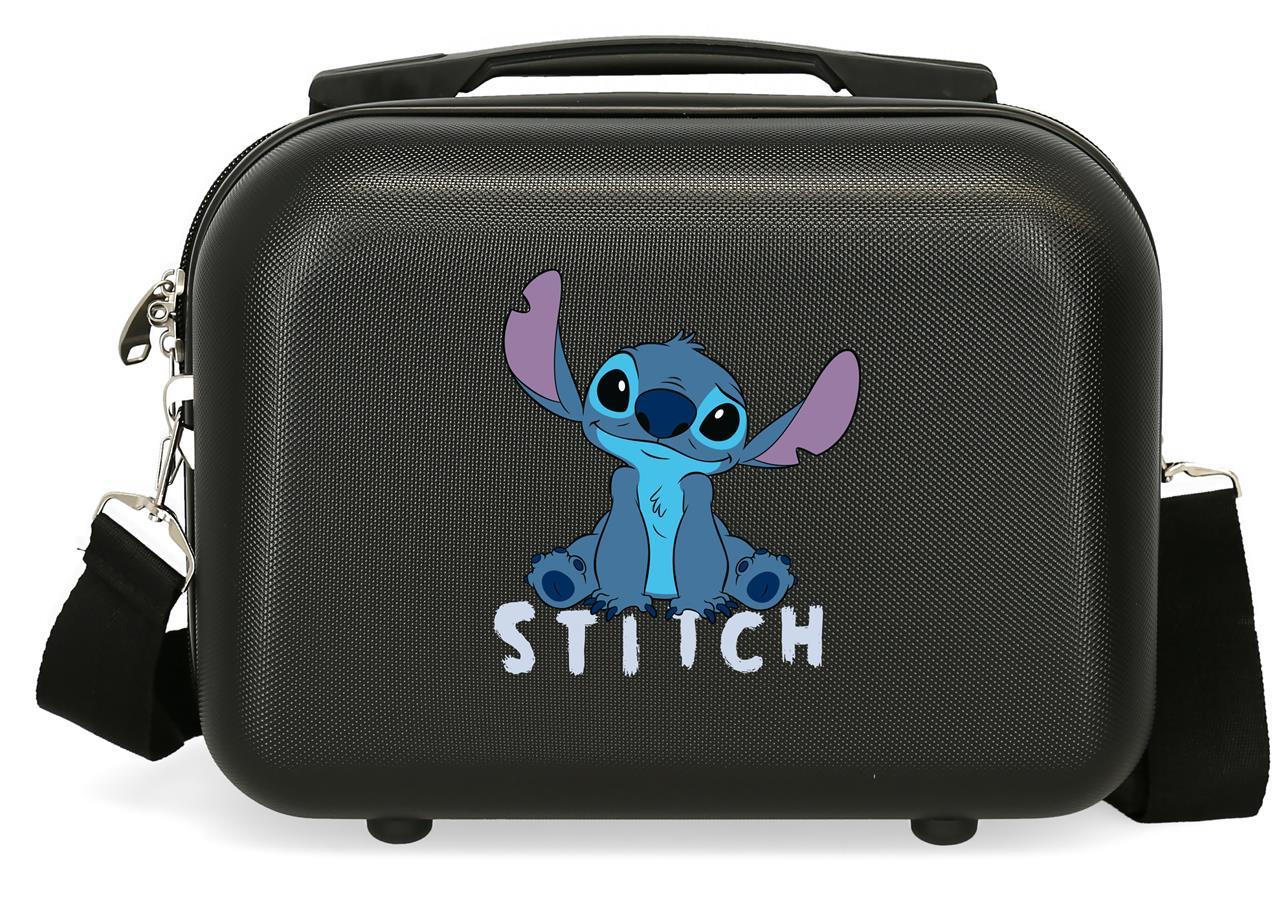 Kosmetický ABS kufřík Disney Stitch Cute 9 L - černý