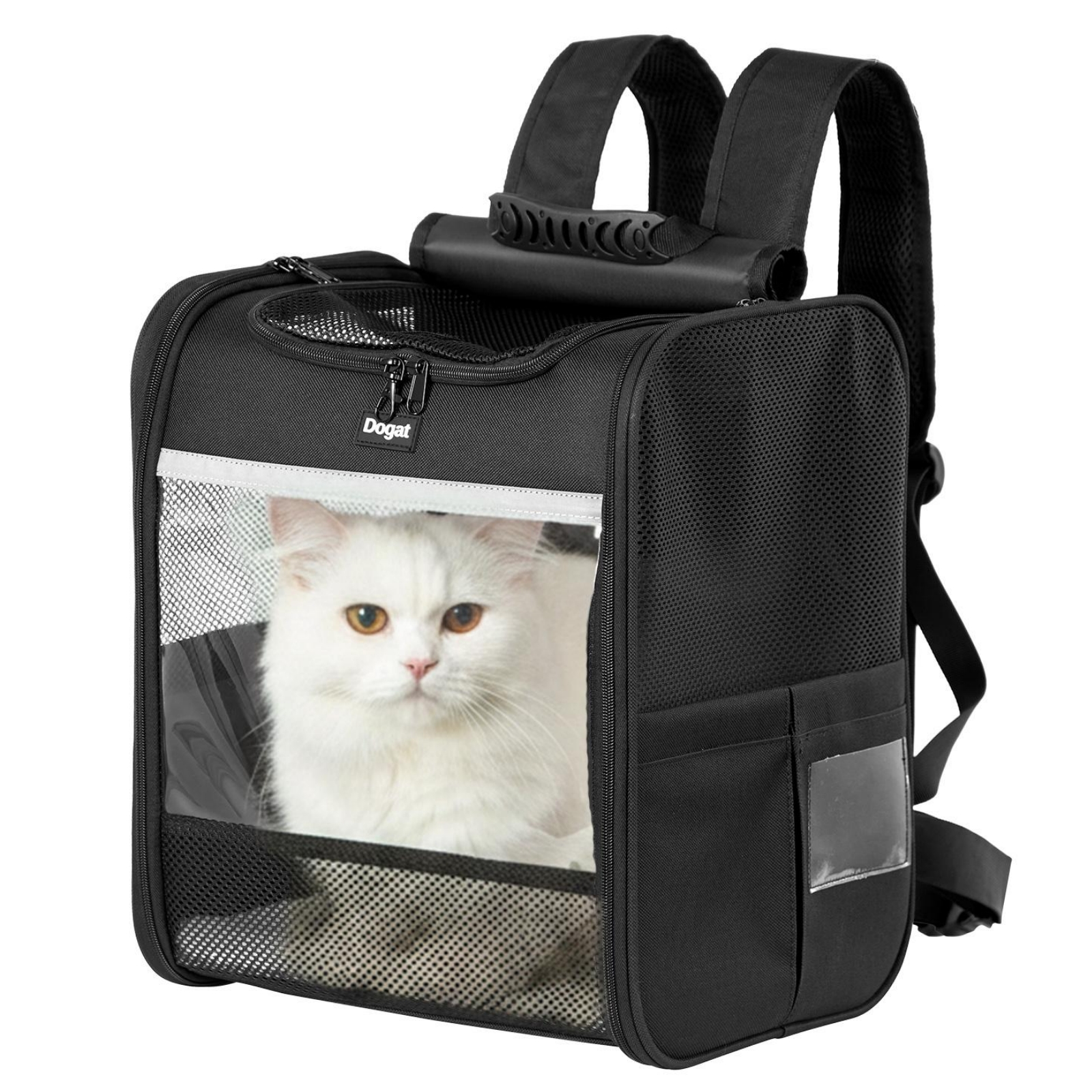 Přepravní batoh pro kočky a malé psy Dogat Foldable PTD2640 - černý