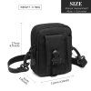KONO casual malá crossbody taška - černá