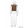 Kožený unisex batoh Hide & Stitches Idaho - hnědý 19L