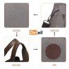 Dámská plátěná multifunkční crossbody taška KONO Saviora - šedá