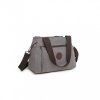 Dámská plátěná multifunkční crossbody taška KONO Saviora - šedá