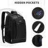 Multifunkční unisex batoh KONO BOND s USB portem - černý - 15L