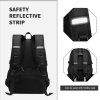 Multifunkční unisex batoh KONO BOND s USB portem - černý - 15L