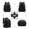 Multifunkční unisex batoh KONO BOND s USB portem - černý - 15L