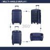 Cestovní kufr na kolečkách Kono Classic Collection - Navy - 77L