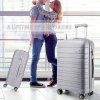 Cestovní kufr Kono Elegant - šedý - 110L