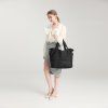 KONO set variabilní cestovní taška a kosmetická taštička - černá - 26L