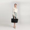 KONO set variabilní cestovní taška a kosmetická taštička - černá - 26L