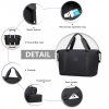 KONO set variabilní cestovní taška a kosmetická taštička - černá - 26L