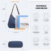 Dámská taška na rameno canvas Kono Saviora - Navy - velikost L