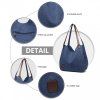 Dámská taška na rameno canvas Kono Saviora - Navy - velikost L