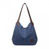 Dámská taška na rameno canvas Kono Saviora - Navy - velikost L
