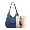 Dámská taška na rameno canvas Kono Saviora - Navy - velikost L