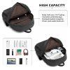 KONO unisex prostorný batoh SAVIORA - černý - 17 L
