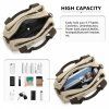 Dámská plátěná multifunkční crossbody taška KONO Saviora - khaki