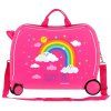 Dětský kufřík na kolečkách - odražedlo - RAINBOW ALWAYS SMILE - 34L
