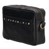 Micmacbags Masterpiece dámská kožená crossbody taška - černá