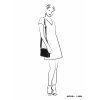Micmacbags Masterpiece dámská kožená crossbody taška - černá