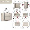 KONO skládací voděodolná cestovní taška - 20L - béžová