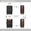 KONO travel set kufrů polypropylén - 36L, 60L, 92L - černá
