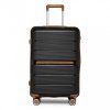 KONO travel set kufrů polypropylén - 36L, 60L, 92L - černá