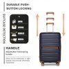 KONO travel set kufrů polypropylén - 36L, 60L, 92L - navy