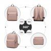 KONO Unisex batoh Popi - růžová - 22L