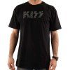 Kiss Unisex vyšperkované tričko: KISS - černé