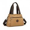 Dámská plátěná multifunkční crossbody taška KONO Saviora - hnědá