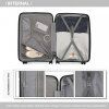 KONO kabinové zavazadlo BRITISH TRAVELLER Polypropylen - černá - 68L