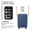 KONO travel set kufrů polypropylén - 40L, 68L, 97L - navy