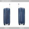 KONO travel set kufrů polypropylén - 40L, 68L, 97L - navy