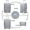 KONO set 4 kufrů Classic Collection - šedá -12L/39L/70L/103L