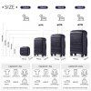 KONO set 4 kufrů Classic Collection - navy -12L/39L/70L/103L