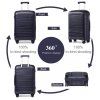 KONO set 4 kufrů Classic Collection - navy -12L/39L/70L/103L