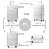 KONO set 4 kufrů Classic Collection - bílá -12L/39L/70L/103L