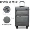 British Traveller set 3 kufrů s TSA zámkem 40/75/117L - šedá